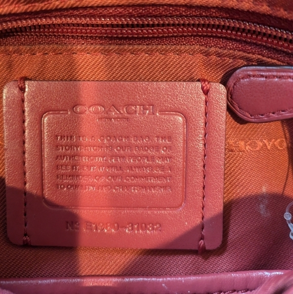 Coach backpack in  red - Picture 8 of 8